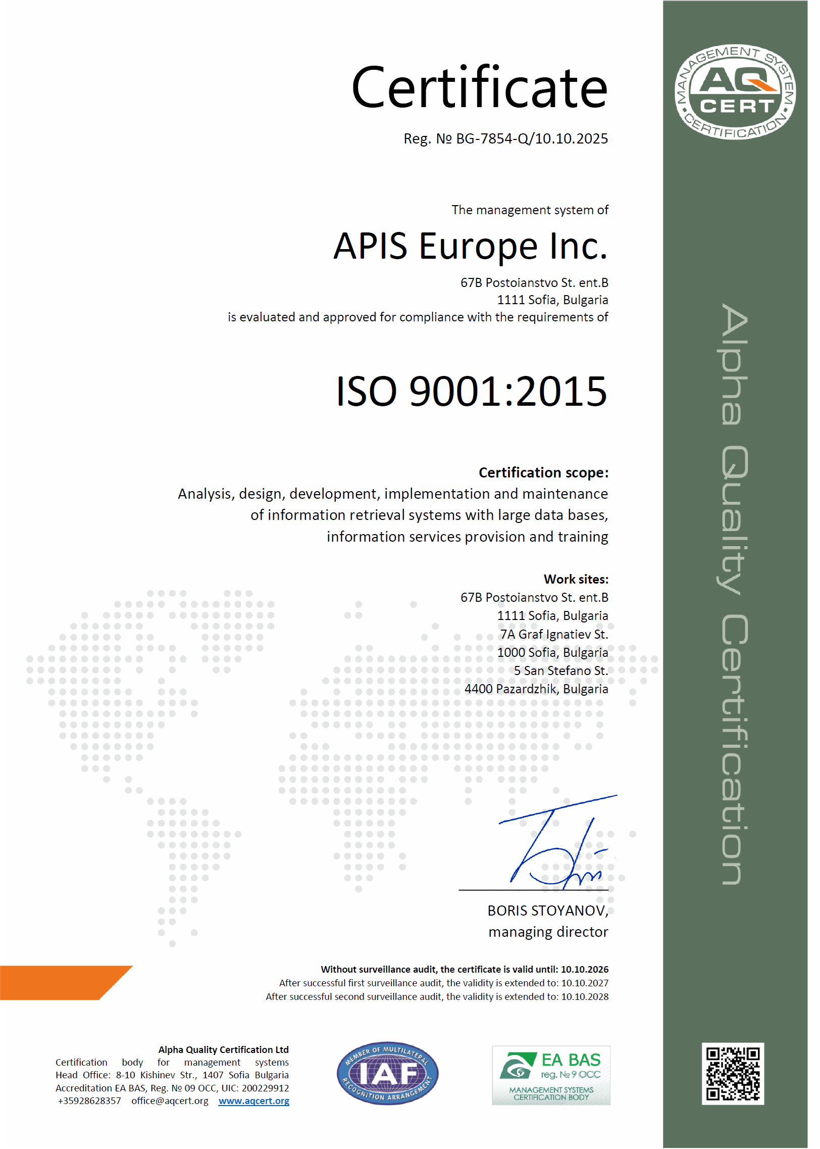 Apis Europa ISO